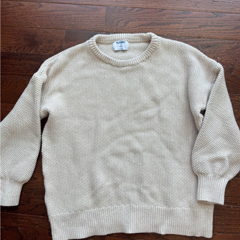 Old Navy Cream Crewneck Sweater